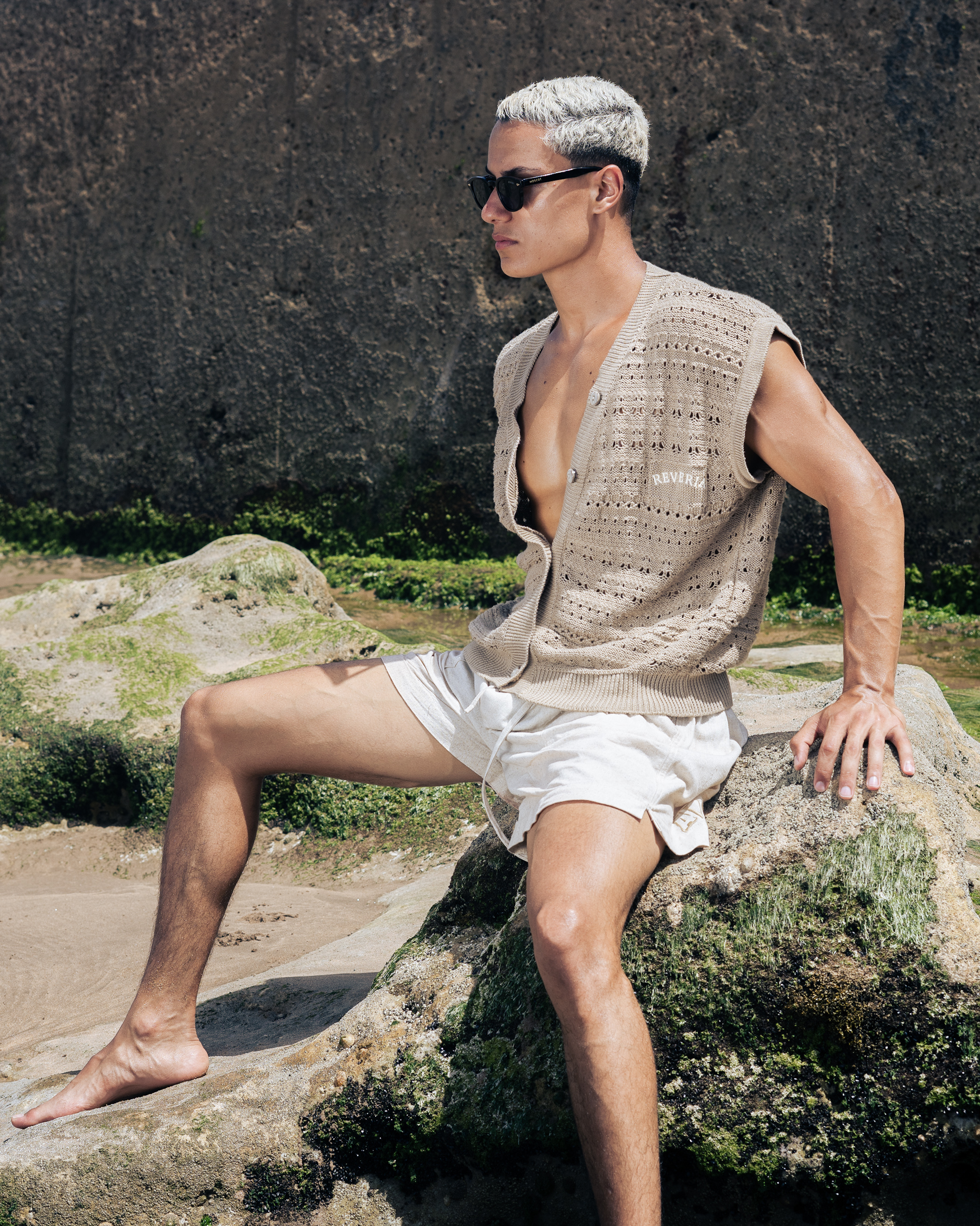 linen Shorts Real Heat - Flat view