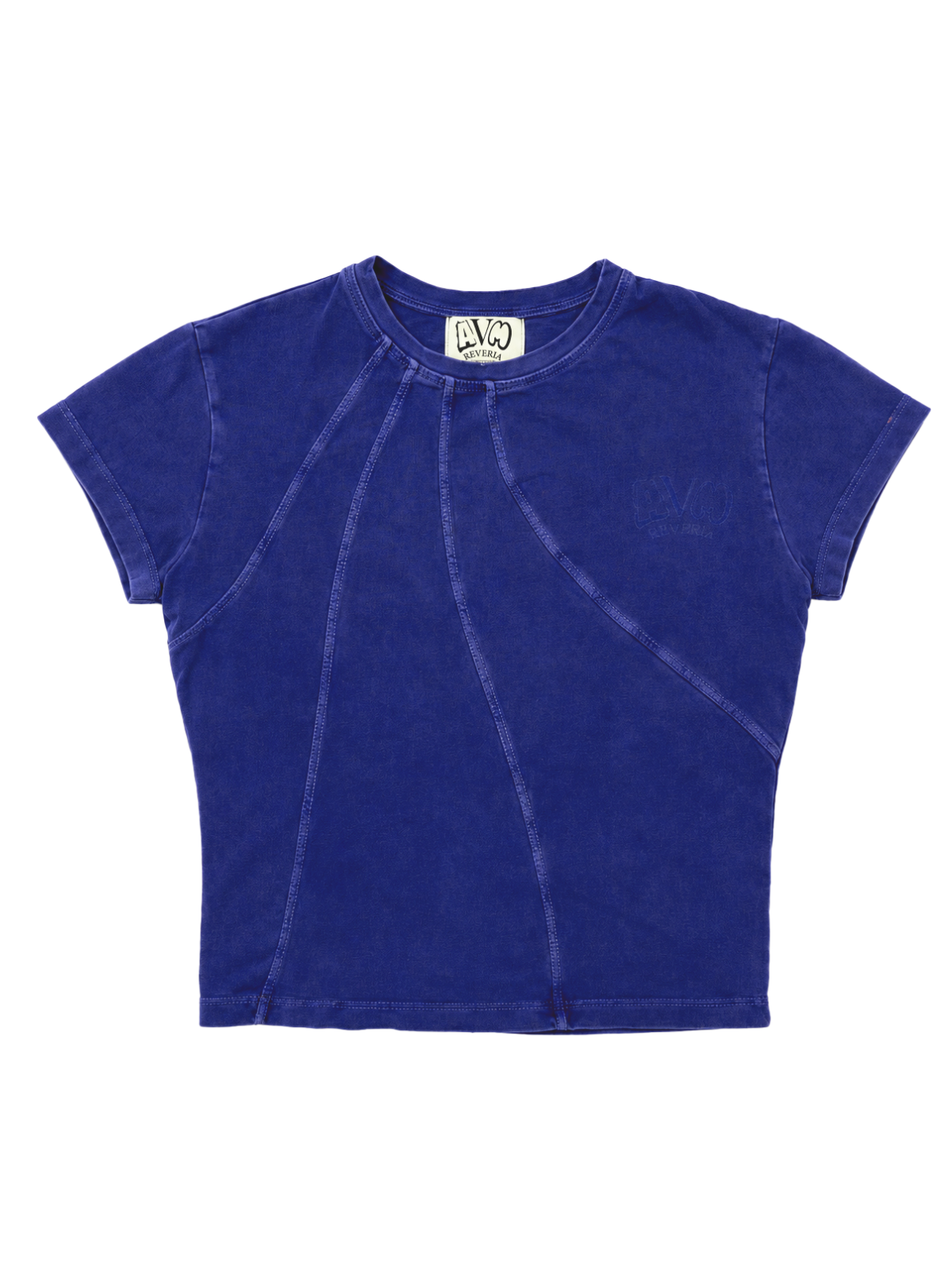 Y2K Washed Crop Top - Flat view