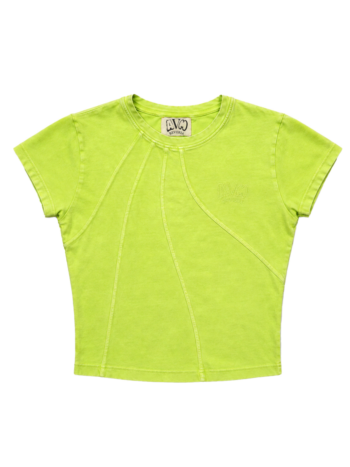 Y2K Washed Crop Top - Flat view