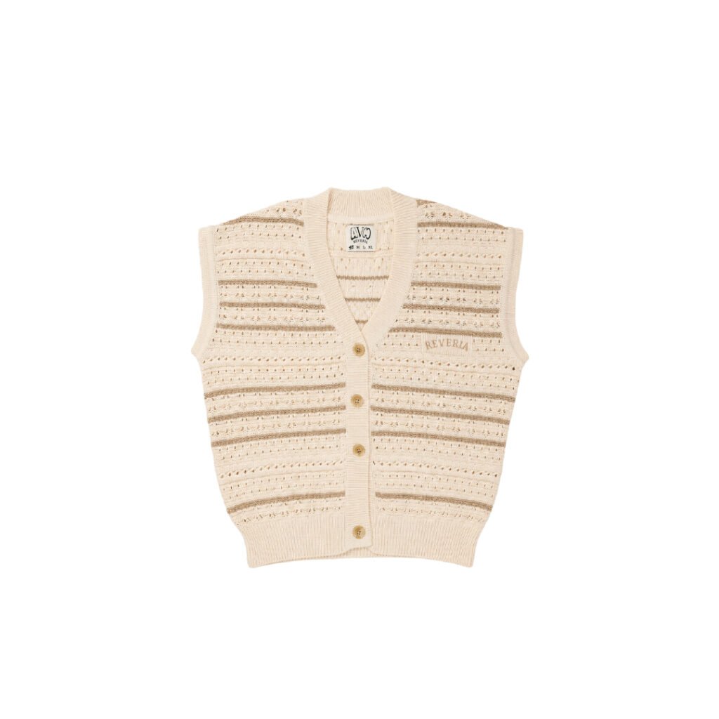 Ivory Drift Cardigan Vest