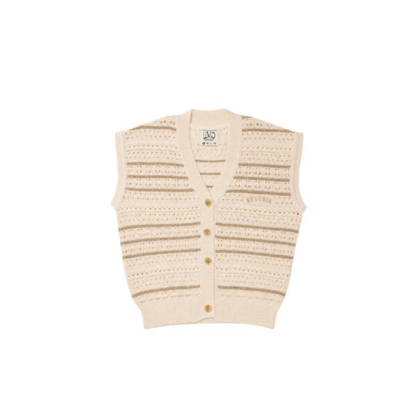 Ivory Drift Cardigan Vest
