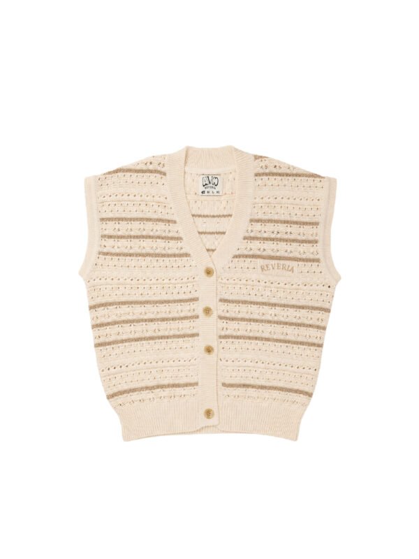 Ivory Drift Cardigan Vest